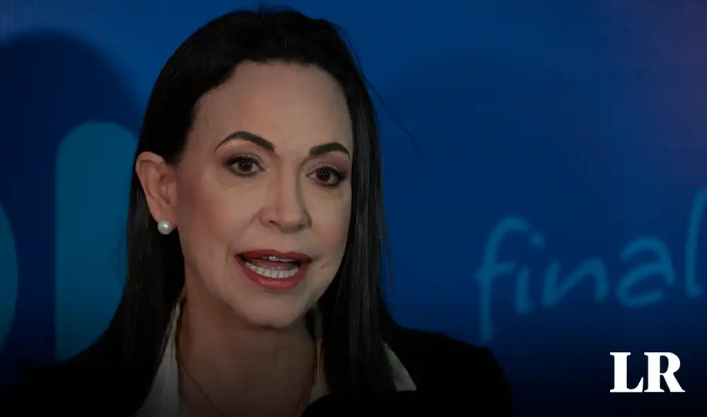 María Corina Machado fue inhabilitafa por el Tribunal Superior de Justicia de Venezuela. Foto: AFP