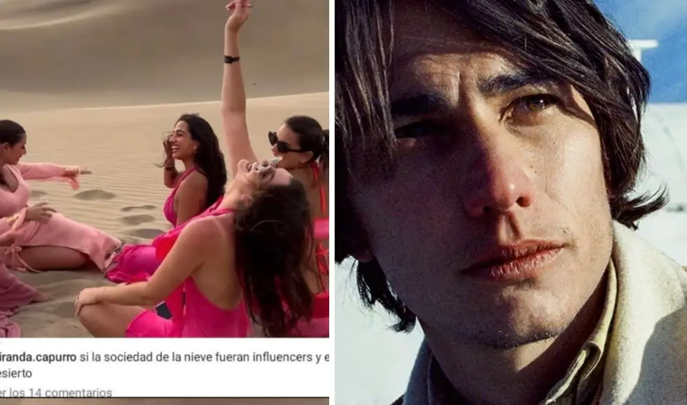 Miranda Capurro generó gran indignación por sus comentarios sobre 'La sociedad de la nieve', por lo que se vio obligada a disculparse. Foto: Composición LR/Miranda Capurro/Netflix/Instagram