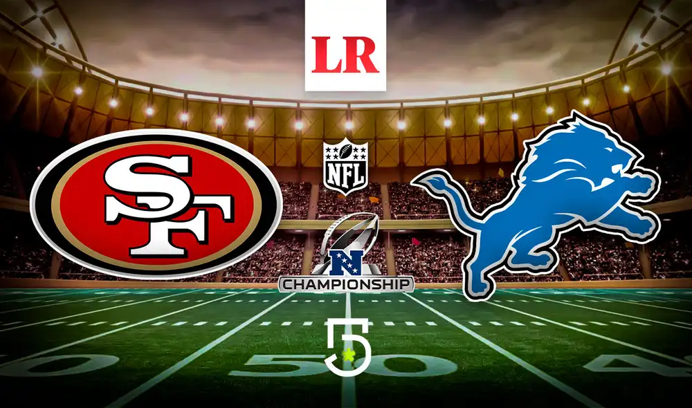 El choque entre San Francisco 49ers vs. Detroit Lions finalmente fue victoria para el elenco rojo que acaba de clasificar a la Super Bowl de la NFL. Foto: composición de Álvaro Lozano / La República