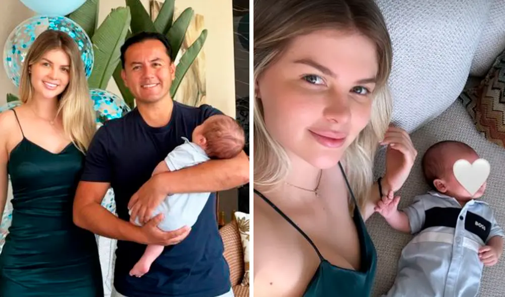 Brunella Horna y Richard Acuña se convirtieron en padres en noviembre del 2023. Foto: composición LR / Instagram Brunella Horna - Video: América TV Brunella Horna y Richard Acuña se convirtieron en padres en noviembre del 2023. Foto: composición LR / Instagram Brunella Horna - Video: América TV