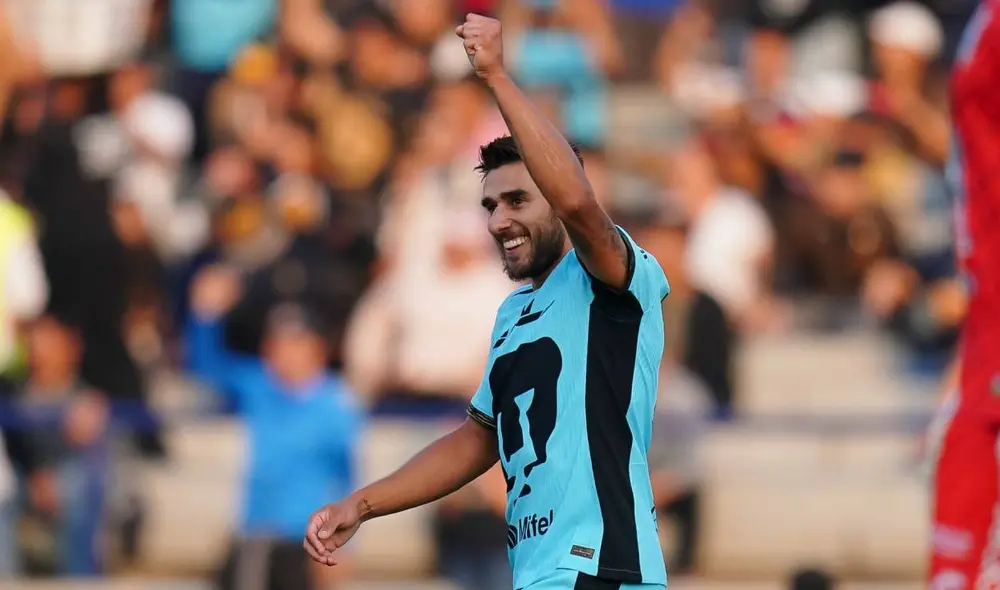 Piero Quispe fue titular por primera vez en Pumas. Foto: Pumas.