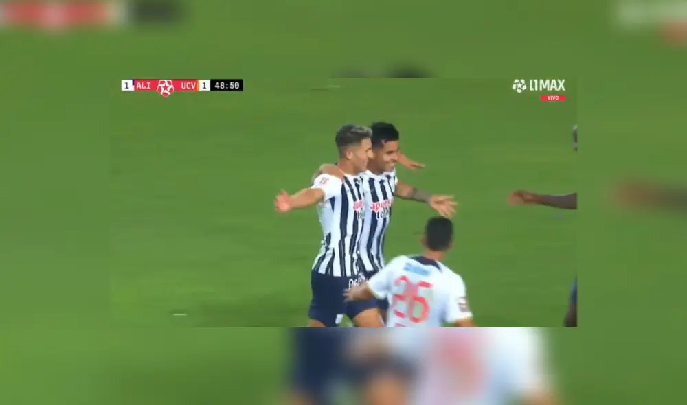 Golazo de Catriel Cabellos. Foto: captura de L1 Max.