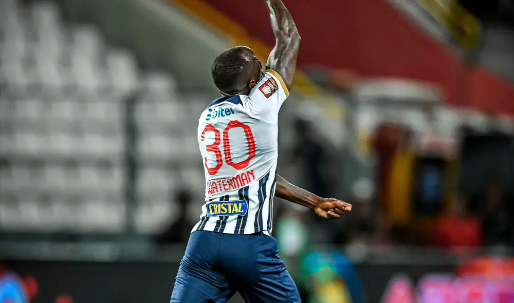 Waterman dedicó su gol a Luis Tejada. Foto: Liga 1.