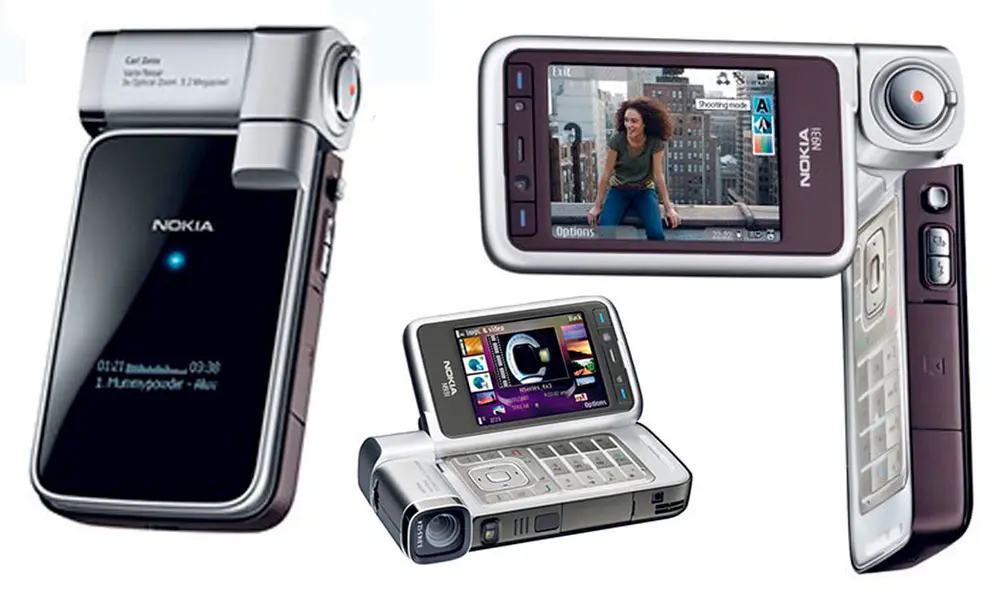 Diferentes formas de usar el Nokia N93i. Foto: Nokia