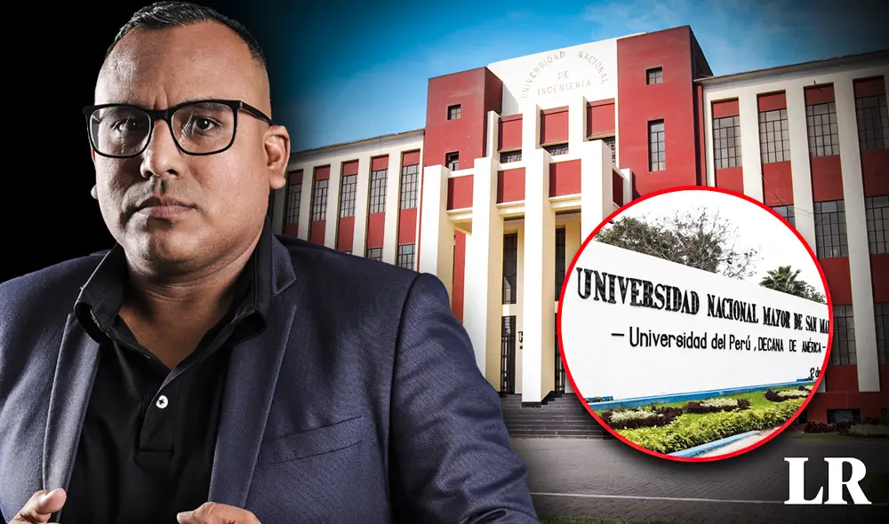 Gregory estudió Ingeniería de Higiene y Seguridad Industrial, y Administración de Empresas. Foto: composición LR/UNI/UNMSM/cortesía de Gregory Galicio