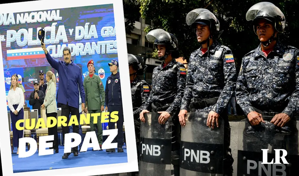 El Bono Cuadrantes de Paz es entregado a los funcionarios de la Policía de Venezuela. Foto: composición Jazmin Ceras/LR/AFP/Bonos Sociales/X
