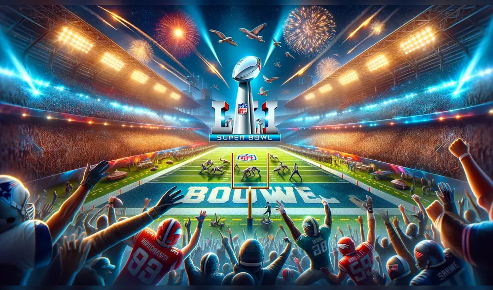 El Super Bowl 2024 se disputará el domingo 11 de febrero en Nevada. Foto: composición IA El Super Bowl 2024 se disputará el domingo 11 de febrero en Nevada. Foto: composición IA