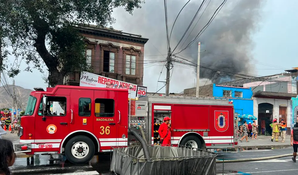 Incendio en el Rímac. Foto: La República