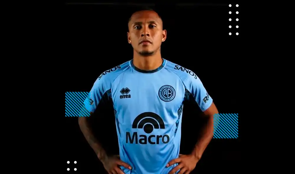 Bryan Reyna jugará por primera vez en el fútbol argentino. Foto: Belgrano/X