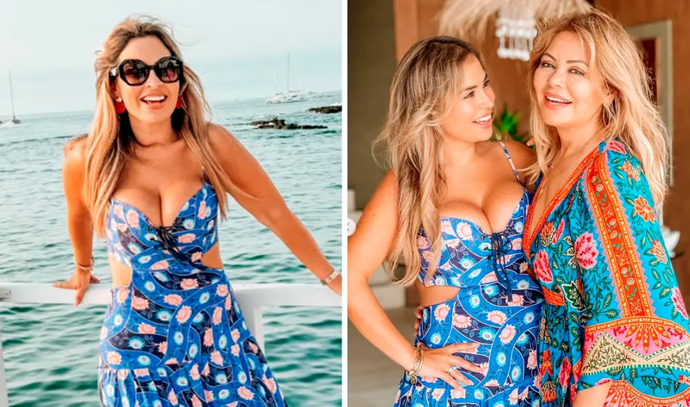 Ethel Pozo y Gisela Valcárcel se reunieron con familia y amigos en Naplo. Foto: composición LR / Instagram Ethel Pozo