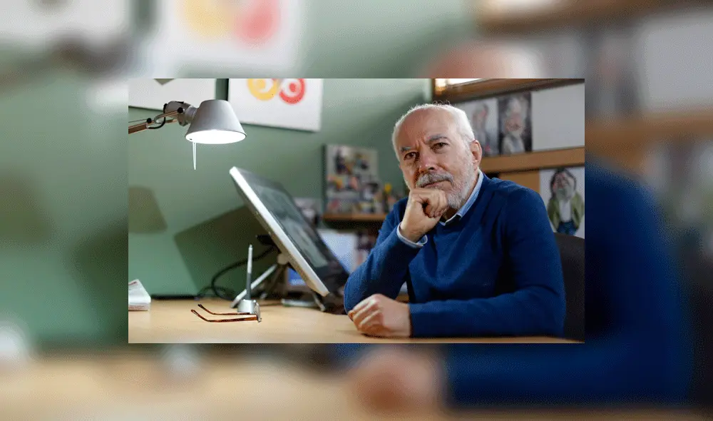 Crítico. Carlos Tovar (Carlín) hizo uso de su libertad de expresarse con su arte gráfi co. Foto: difusión