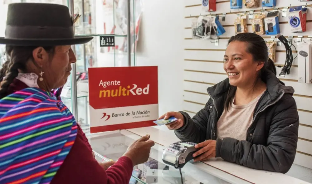 A través de los agentes MultiRed del Banco de la Nación puedes realizar transacciones Foto: Andina