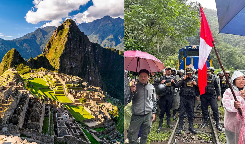 Gremios anuncian radicalización de protestas en Machupicchu. Foto: composición Zielonamapa.pl/Norte sostenible