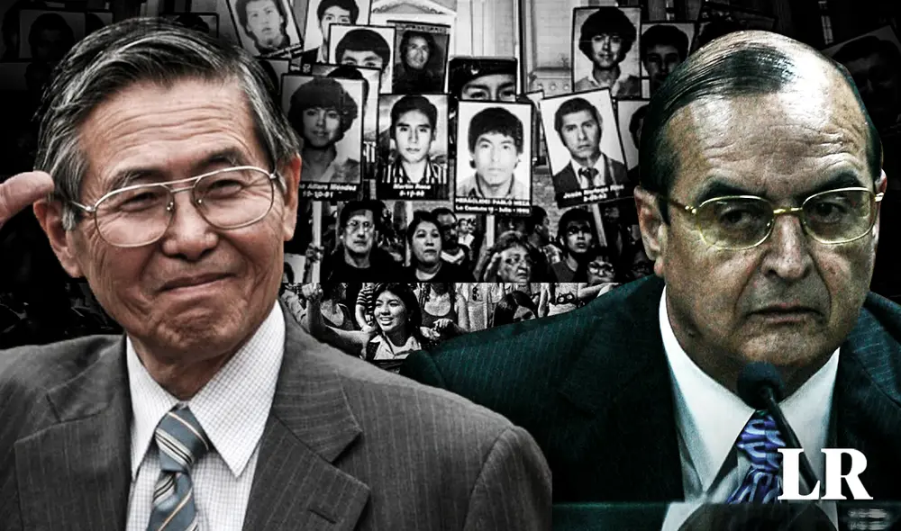 Tanto a Vladimiro Montesinos como Alberto Fujimori se les imputa la autoría mediata por los crímenes de La Cantuta y Pativilca. Foto: composición de Fabrizio Oviedo/La República - Video: Justicia TV