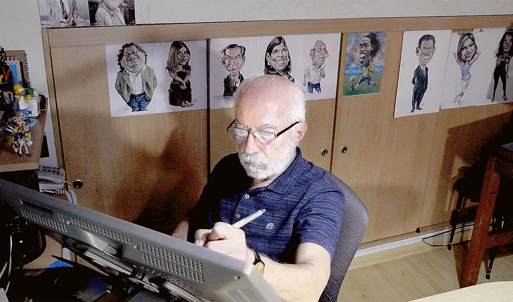 Rebote. Con dosis irónica, Carlín le agradece a la Policía Nacional por la difusión que ha tenido su trabajo. Como a todos, le preocupa la inseguridad pública. Foto: difusión Rebote. Con dosis irónica, Carlín le agradece a la Policía Nacional por la difusión que ha tenido su trabajo. Como a todos, le preocupa la inseguridad pública. Foto: difusión