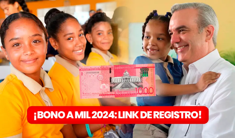 El Bono a Mil, o Bono Padre, fue entregado por última vez en agosto de 2023. Foto: composición LR / MINERD / Gobierno de República Dominicana