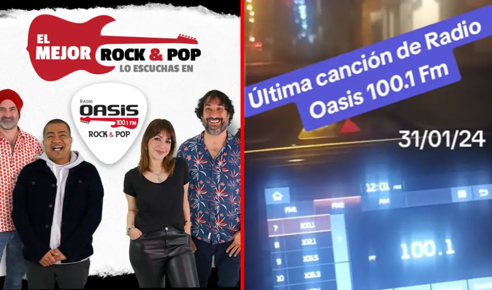 Radio Oasis era una de las emisoras más reconocidas en Perú por transmitir canciones de rock en español. Foto: composición LR/Facebook/TikTok Radio Oasis era una de las emisoras más reconocidas en Perú por transmitir canciones de rock en español. Foto: composición LR/Facebook/TikTok
