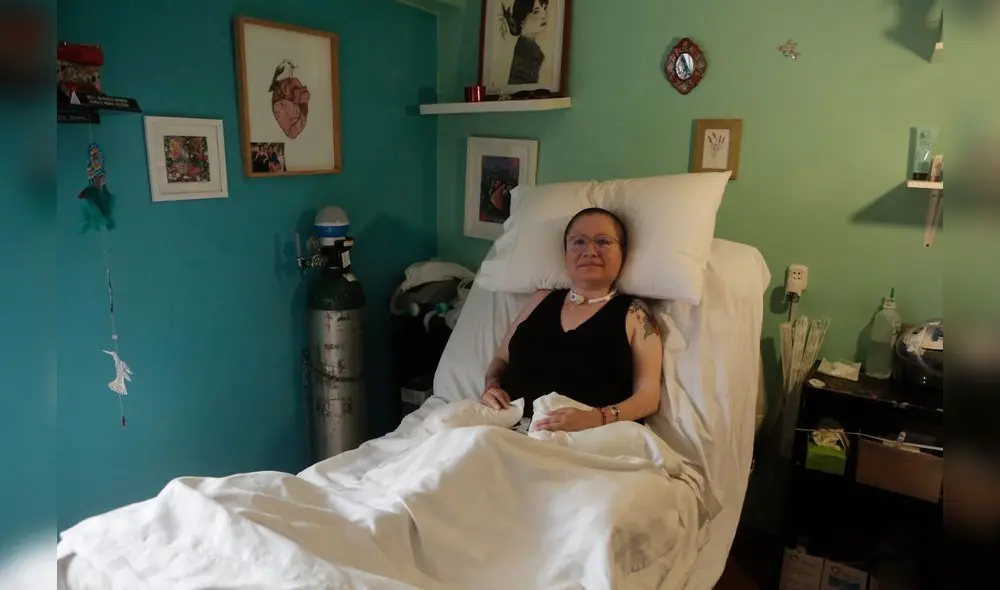 Ana Estrada. Luchadora hasta el final. Ella se siente contenta por alcanzar la muerte digna. Foto: Marco Cotrina / La República