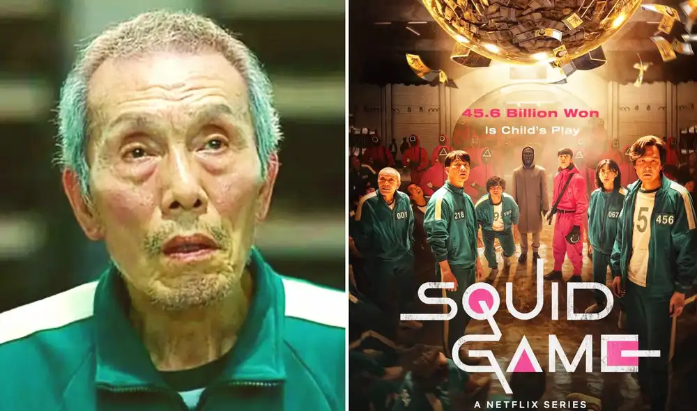 Oh Young Soo ganó fama mundial por su interpretación de '001' en 'El juego del calamar'. Foto: composición LR/Netflix