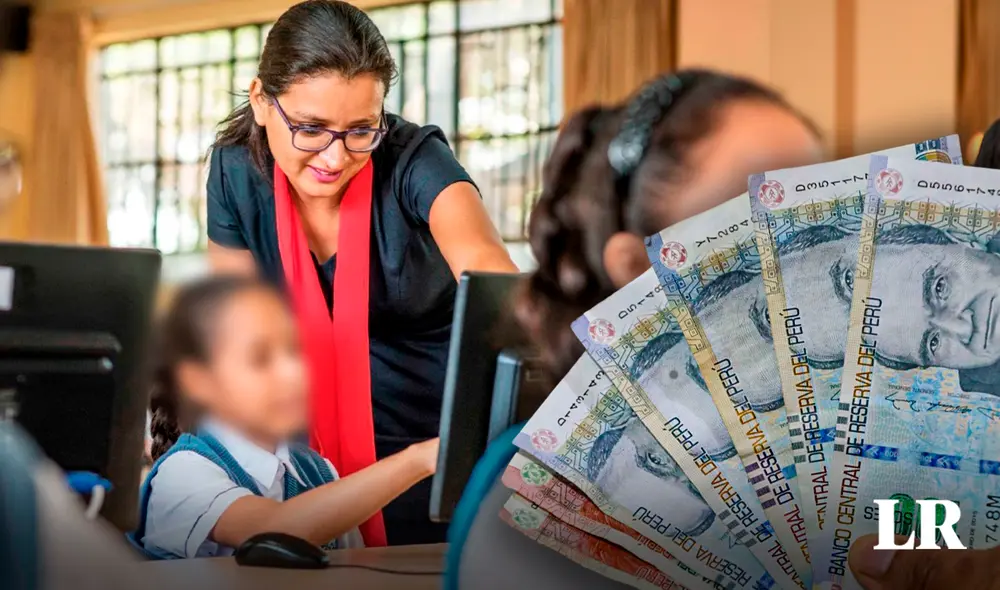 Más de 500.000 docentes serán beneficiados con la entrega del 100% de su CTS. Foto: composición LR de Jazmin Ceras/Andina