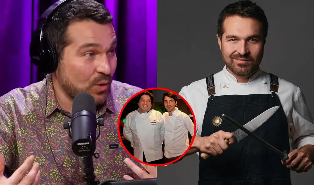 Giacomo Bocchio comparte roles con Nelly Rossinelli y Javier Masías en 'El gran chef:famosos'. Foto: composición LR/captura de YouTube/captura de Instagram/Gastronomía.com