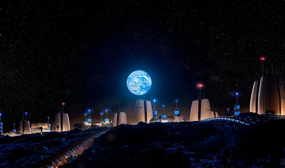 Se espera que la aldea sea sostenible para albergar a cada vez más personas. Foto: ESA Se espera que la aldea sea sostenible para albergar a cada vez más personas. Foto: ESA