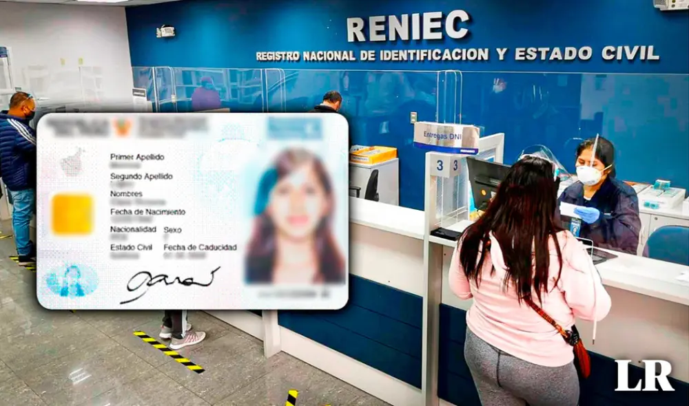 El proceso de renovación del DNI se puede realizar de manera virtual. Foto: Composición Lr