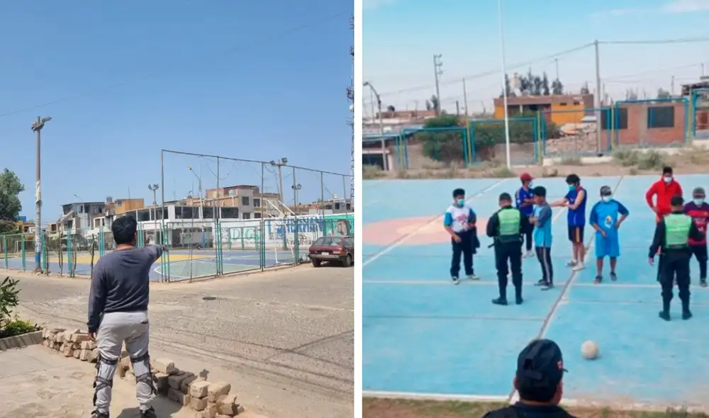 La PNP investiga el ataque en losa deportida de San Martín de Porres. Foto: Bella Alvites/URPI