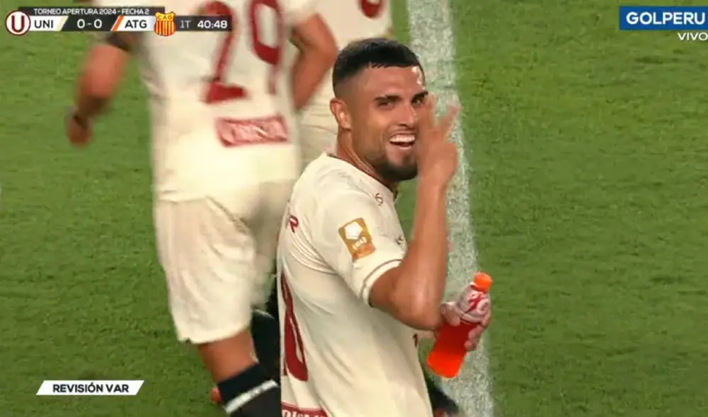Ureña es titular indiscutible en Universitario desde su llegada. Foto: captura de GolPerú