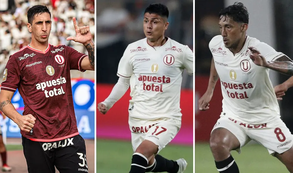 Concha, Gonzáles y Dorregaray llegaron a Universitario este 2024. Foto: composición GLR/GLR