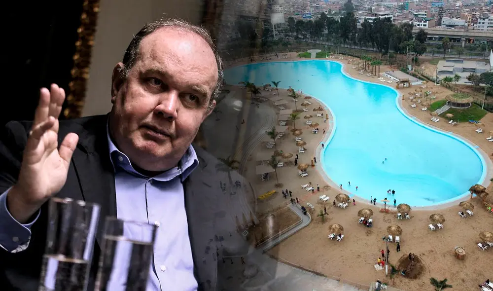 La playa artificial de SJL recibe a cientos de personas desde el 1 de enero pese a calificación del Minsa. Foto: composición LR/Andina.