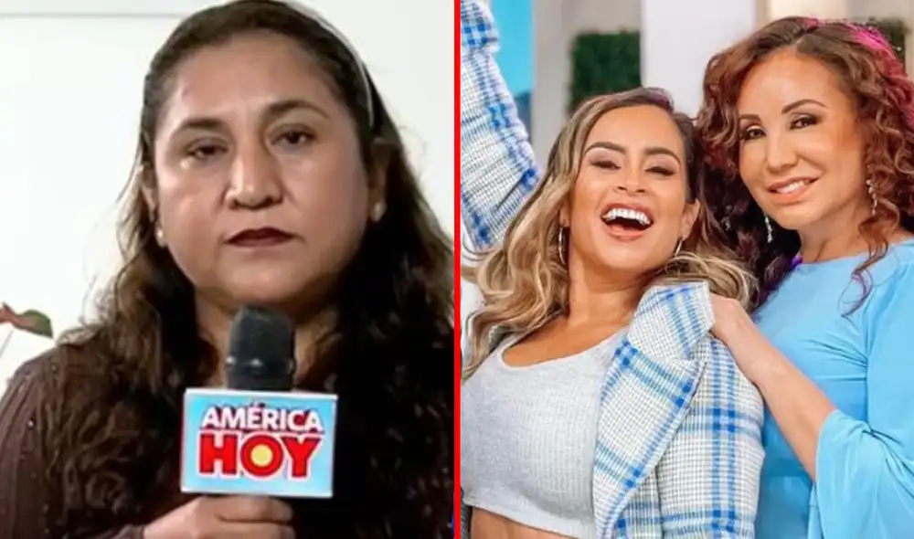 Christian Dominguez y Melissa Paredes fueron entrevistados por 'América hoy'. Foto: composición LR/captura de América TV/'América hoy'.