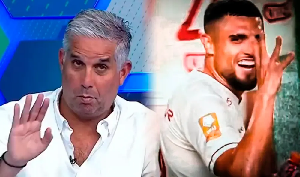 Rodrigo Ureña vio la roja ante Atlético Grau y es la cuarta vez que lo expulsan en la 'U'. Foto: composición GLR/captura Movistar Deportes/captura GOLPERÚ