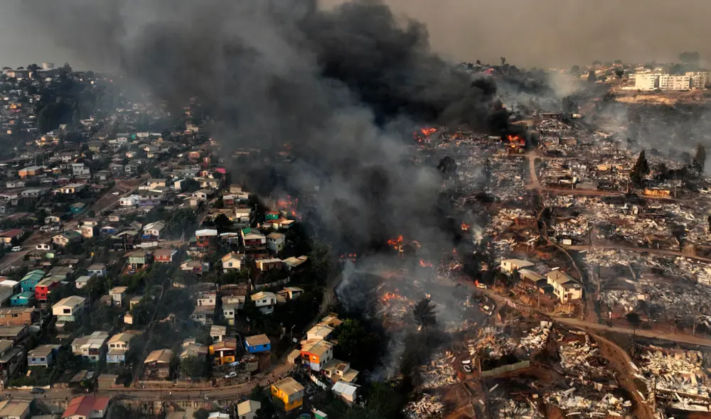 Incendios en Chile.Foto: AFP
