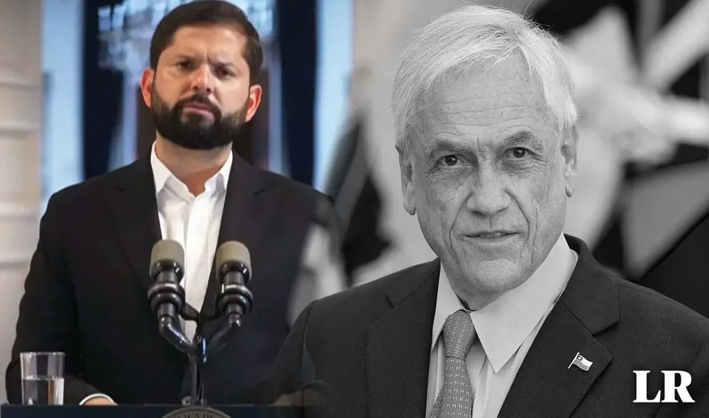 Gabriel Boric destacó la trayectoria de Sebastián Piñera como presidente de Chile. Foto: composición LR/AFP