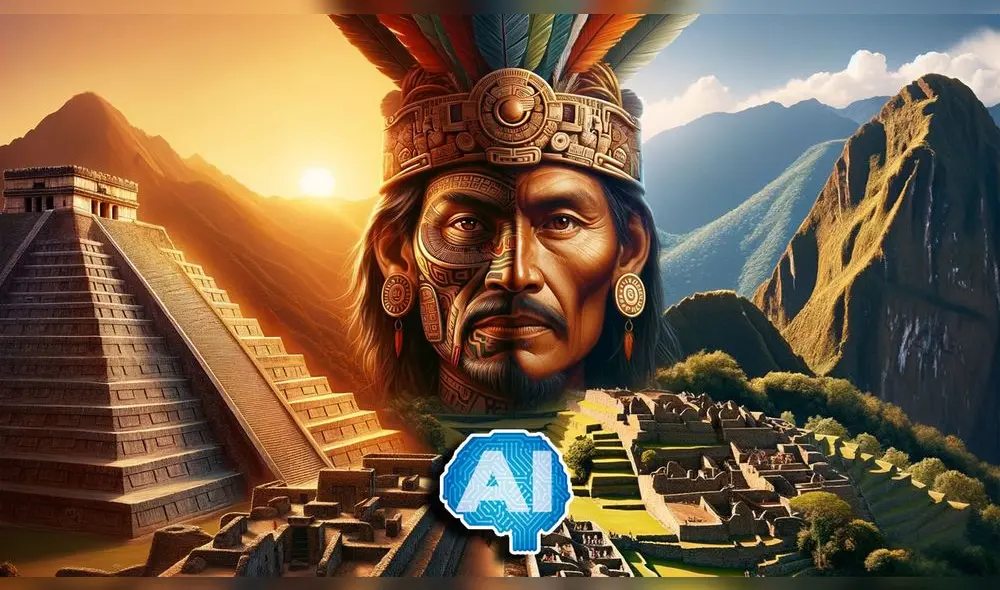 Los incas construyeron Machu Picchu sin usar cemento ni ruedas, mientras que los aztecas desarrollaron un sistema de calzadas que conectaban su vasto imperio. Foto: composición LR/ChatGPT