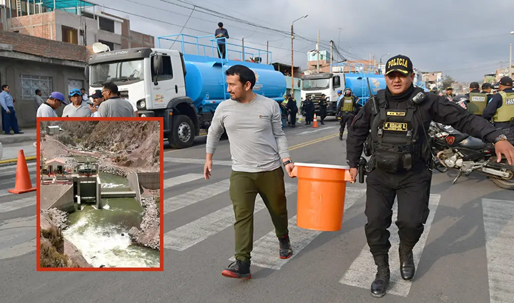 Cierre de plantas de tratamiento por caída de huaicos provocó corte de agua en Arequipa. Foto: composición LR/Sedapar/GRA Cierre de plantas de tratamiento por caída de huaicos provocó corte de agua en Arequipa. Foto: composición LR/Sedapar/GRA
