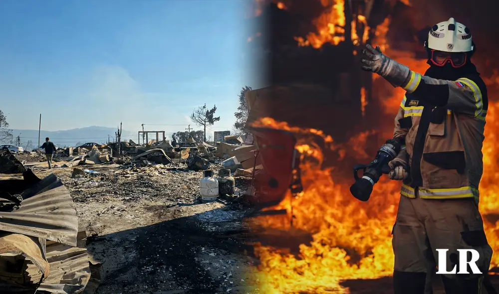 Hay más de 43.000 hectáreas quemadas por los incendios forestales en Chile. Foto: composición de Jazmin Ceras/LR/24Horas/Tuopinas