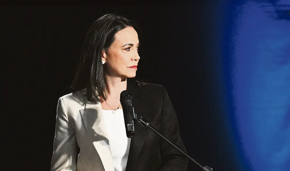 Misión. Para Machado, la suya no es solamente una lucha política. La llama, sobre todo, una lucha de corte “espiritual”. Foto: AFP