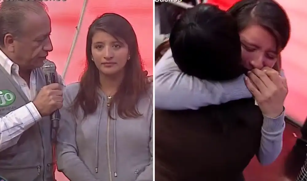 La joven peruana contactó a David Nostas, quien le ayudó a buscar a su madre biológica. Foto: composición LR/captura YouTube/ATV