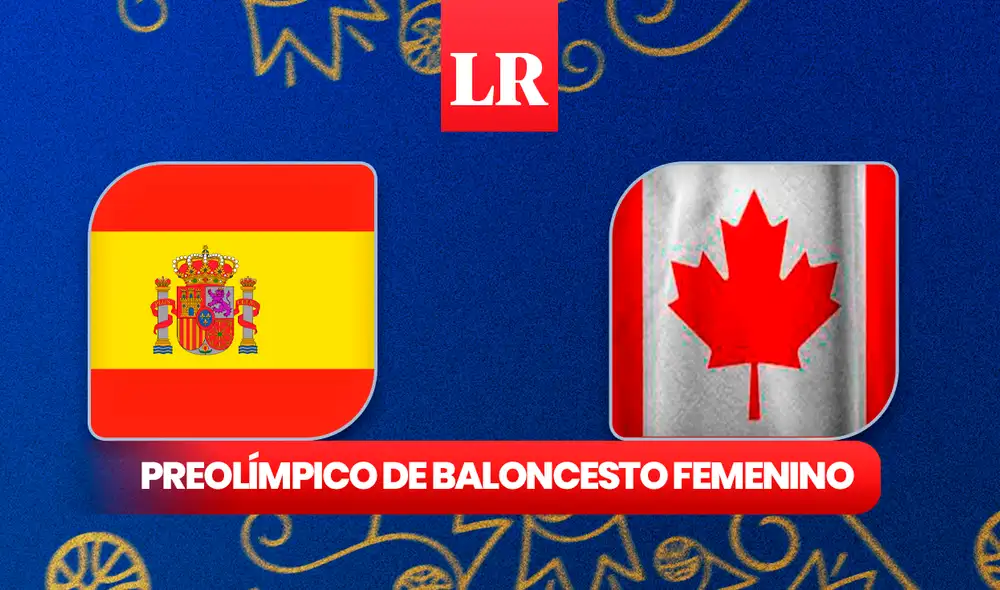 España y Canadá disputarán la segunda jornada del Preolímpico de Baloncesto Femenino este viernes 9 de febrero. Foto: composición LR