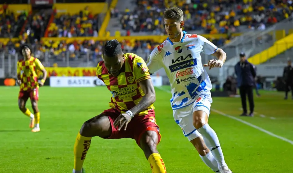 Aucas enfrentó a El Nacional en el Estadio Gonzalo Pozo Ripalda. Foto: Conmebol Libertadores