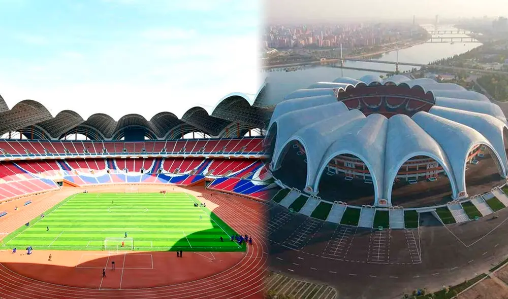 El estadio más grande del mundo fue construido en dos años y medio. Foto: composición LR/KTG North Korea Travel/Facebook/FootyRoom El estadio más grande del mundo fue construido en dos años y medio. Foto: composición LR/KTG North Korea Travel/Facebook/FootyRoom