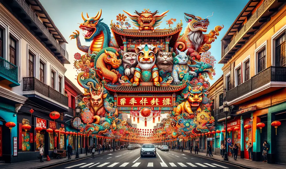 El Año Nuevo chino es la celebración más popular y esperada de China. Foto: ChatGPT El Año Nuevo chino es la celebración más popular y esperada de China. Foto: ChatGPT