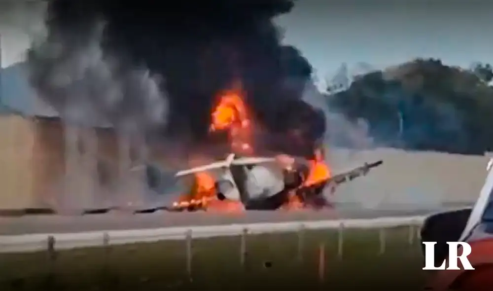 La avioneta intentó realizar un aterrizaje de emergencia debido a un imperfecto mecánico en los motores. Foto: composición LR/RT
