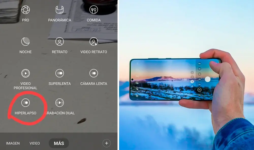 El nombre de la función puede cambiar en algunos equipos. Foto: Samsung/Vanguardia/composición LR