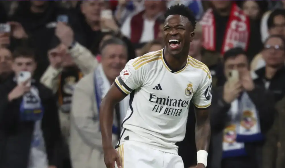 Real Madrid está ganando y se aleja de Girona, quien marcha segundo en LaLiga. Foto: AFP