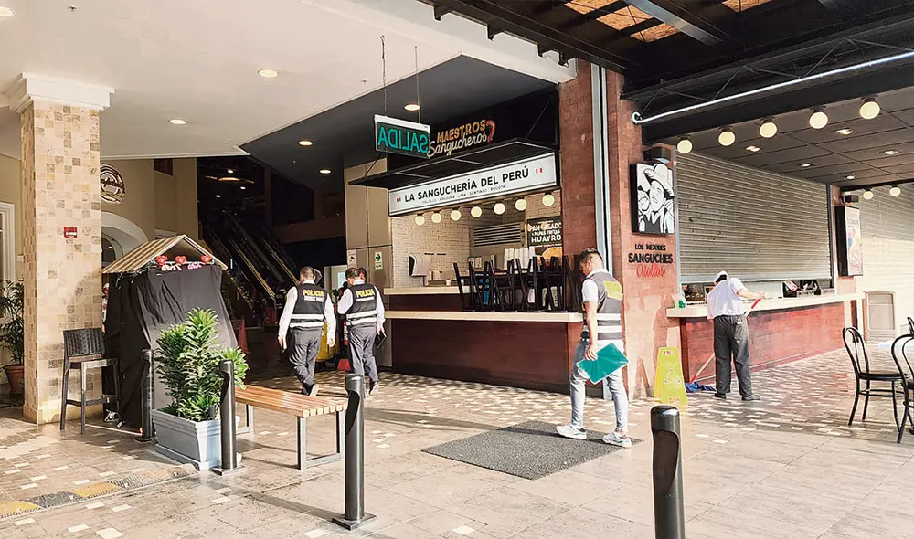 Escenario. La policía llegó varios minutos después. Creen que los delincuentes estudiaron bien el lugar antes del robo. Foto: difusión