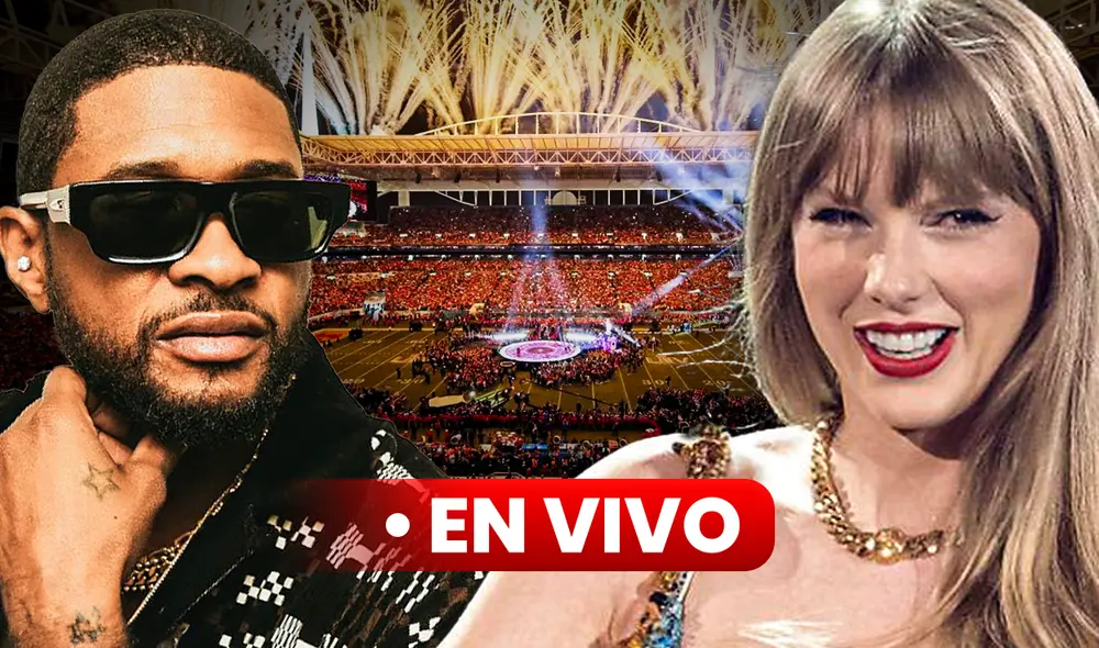 Usher se presentará en el show de medio tiempo del Super Bowl 2024. Foto: composición LR de Jazmín Ceras/Usher/NFL/Taylor Nation/Instagram - Video: ESPN