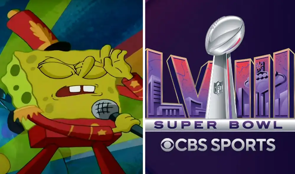 'Bob Esponja' cantará con Usher en el Super Bowl 2024. Foto: composición LR/captura de YouTube